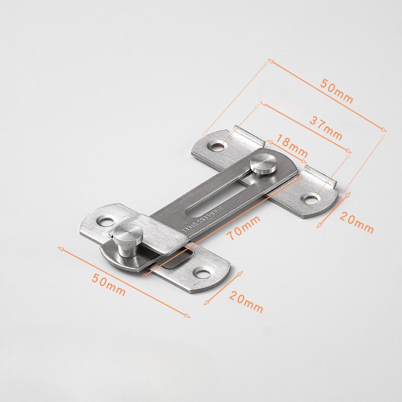 Metal Security Door Latch - Sturdy Heavy-Duty Lock for Barn & Sliding Doors, Anti-Theft Protection, Industrial Strength Hardware,