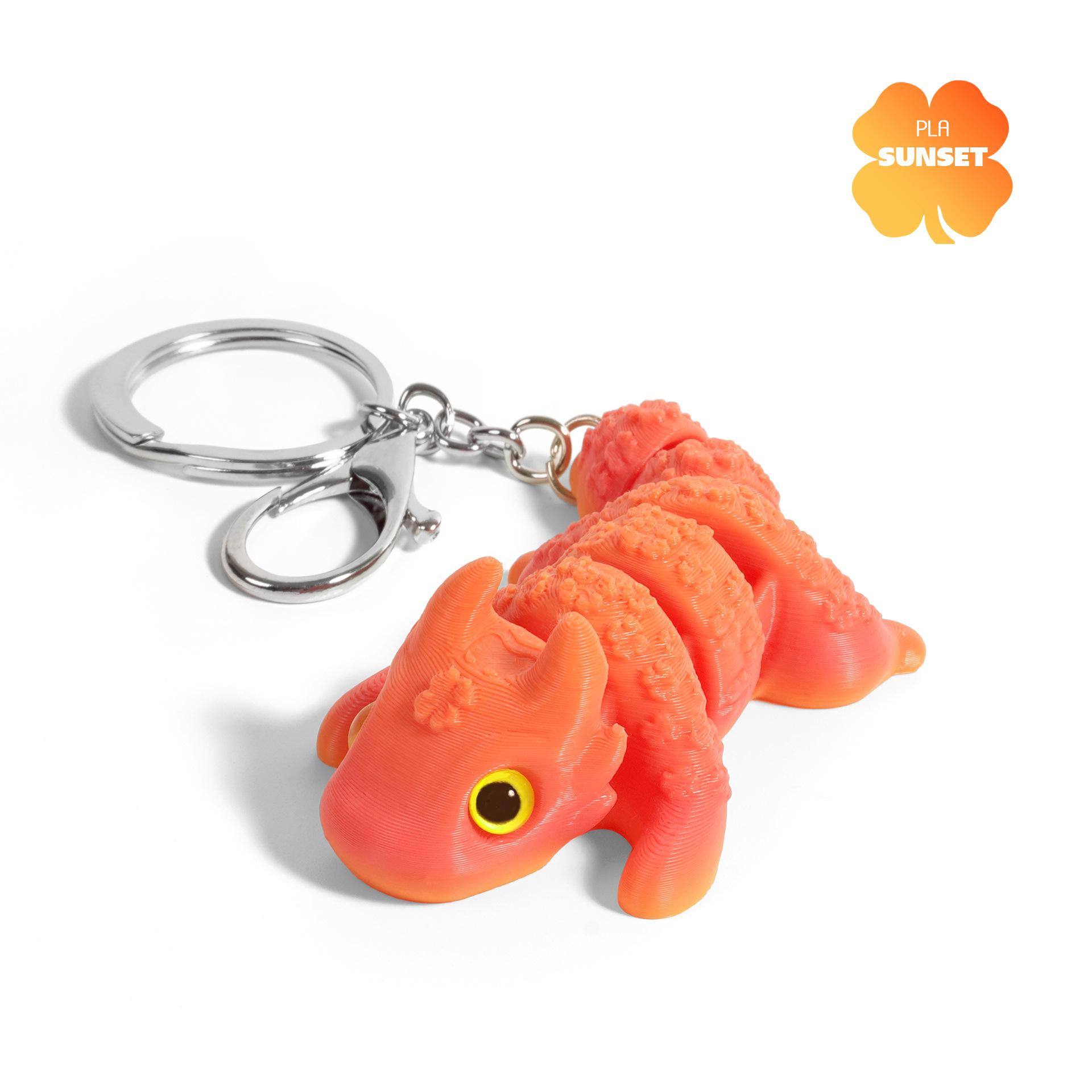 

3D Printed Lucky Dragon Keychain Movable Joints Creative Backpack Pendant Unique Figurine Accessories For Gifts Decoration