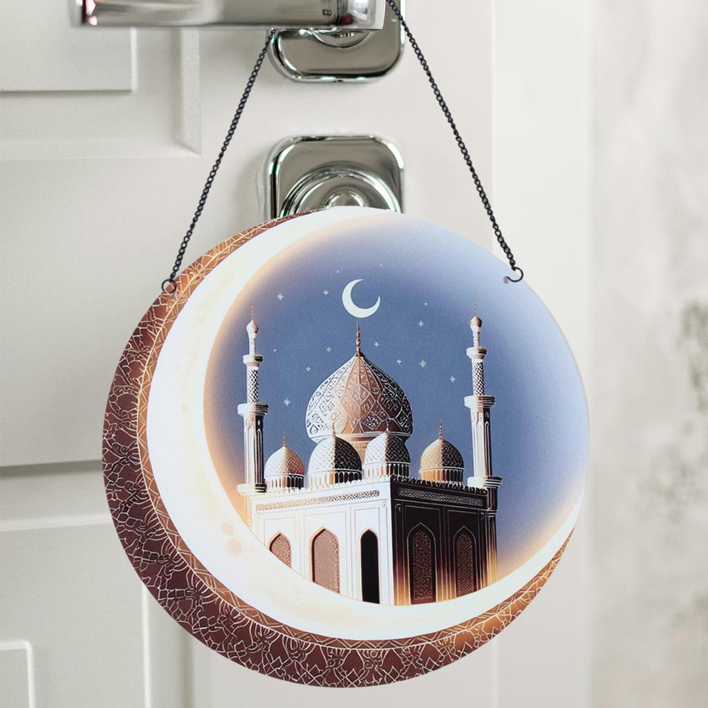 Eid Mubarak Acrylic Hanging Ornaments Ramadan Kareem Ramadan Decoration for Home 2025 Islamic Muslim Eid Al-Fitr Party Supplies