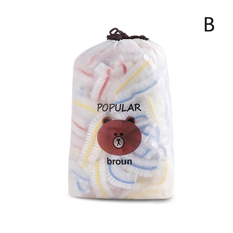 100 ks barevný jednorázový obal na potraviny Elastická plastová fólie potravinářské kvality Pe