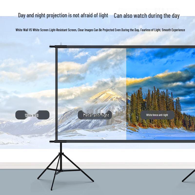 SMVP 84-inch 16:9 Portable Outdoor Projector Screen with Tripod Stand