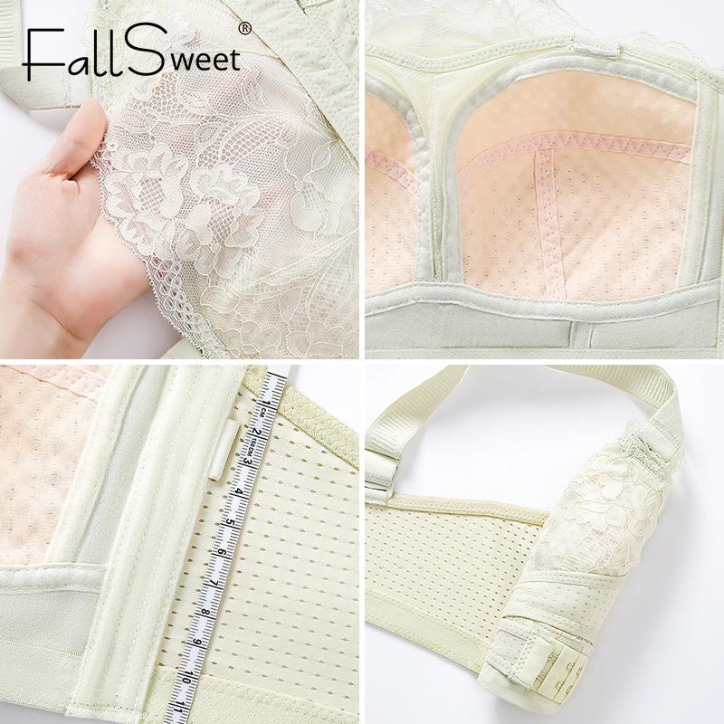 Plus Size Bez ramínek Trubkový top Dámské Sexy Krajkové spodní prádlo Bezešvé Bezdrátové podprsenky Protiskluzová Nevyztužená Podprsenka Sexy Dámské Spodní prádlo