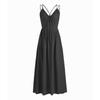 Sleeveless V Neck Maxi Dress with Adjustable Straps Flared Hem Casual Summer Holiday Dress Lightweight Loose Fit Long Dress for Women