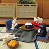 Tatami Zakka Three-Flower Cat & Pink Pig Hot Spring Cat Phone Stand Resin Ornaments
