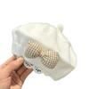 Children's Beret Baby Girl Outdoor Hat Spring Autumn Korean Style Fashionable Breathable Warmth Windproof Knitted Wool Painter's