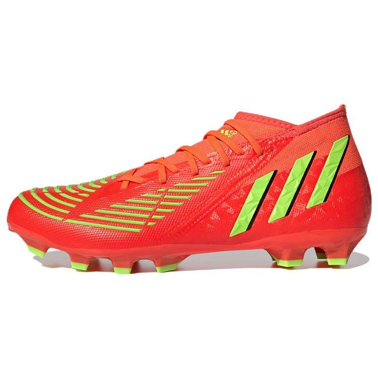 Adidas Predator Edge.2 Lace MG (Rubber Short Studs) Non-Slip Lightweight Soccer Shoes Men Soccer Shoes Green GW0958