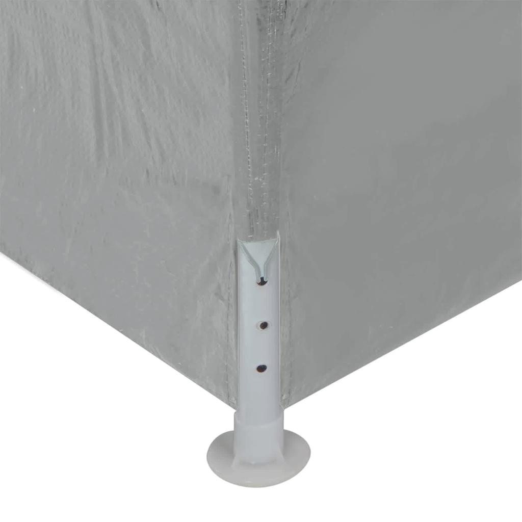 Party Tent 900 x 300 x 255 cm Light Grey PE and Steel