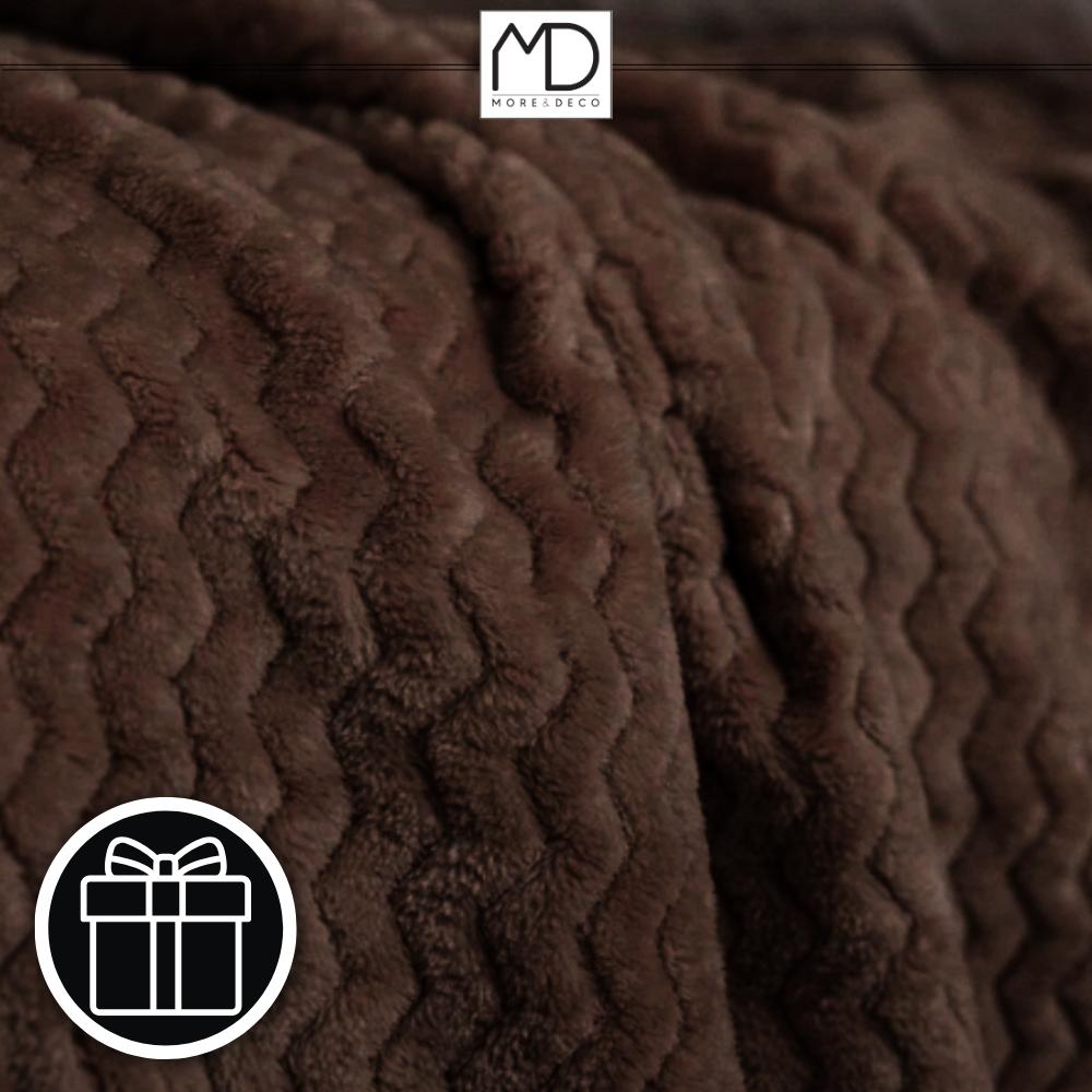 Blanket blanket for bed warm nice bedspread gift 200x220 cm brown name day