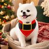 Holiday Pet Neckwear, Soft Christmas Neckerchief Cartoon Printed Dog Scarf Collar for Picture Days, Party Wear and Seasonal Style