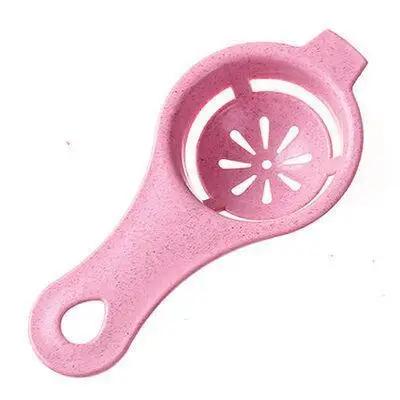 

Eggs White Yolk Separator Tool Baking Accessories Kitchen Tool Eggs Divider Baking Cooking Food-Grade Hand Eggs Separate Gadget рожевий