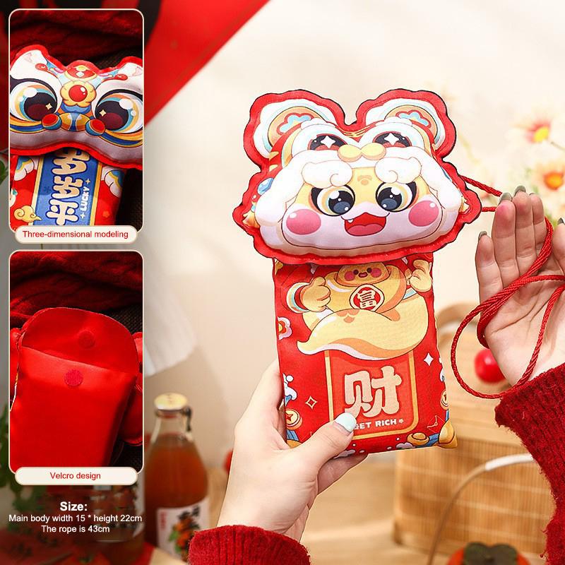2026 Red Envelopes Chinese  Year Decorations Party Favors Gifts Bags Money Packaging Bags Spring Festival Red Pockets