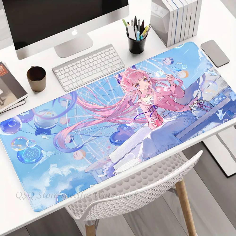 Sangonomiya Kokomi Genshin I-Impact Anime Mousepad Non-slip Suitable For Office Computers Laptops E-sports Game Desk Mats XXL K