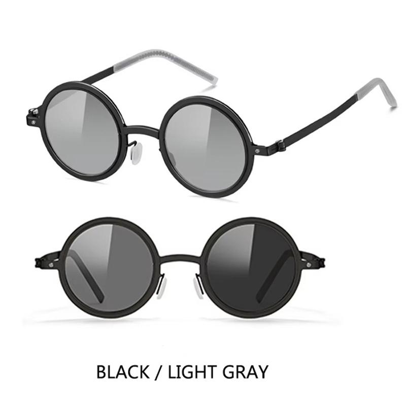 

Поляризованные солнцезащитные очки с регулируемым затемнением, круглые мужские в стиле ретро-панк, для рыбалки на открытом воздухе, для вождения, защита от УФ-лучей 400, для женщин