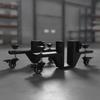 2 Pieces Panel Dolly with Adjustable Clamp Swivel Door Secure for Handymen