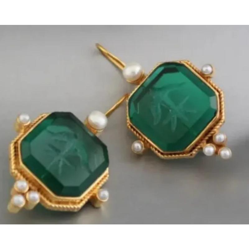 

Ретро Богемные Серьги Для Женщин Бохо Этнические Подвесные Серьги Украшения Для Ушей Для Женщин Подарки зелёный