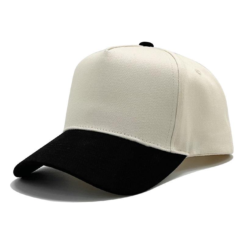 High-quality color matching pure cotton five-piece hardtop baseball cap embroidered light plate truck driver hat men's and women's casual hat