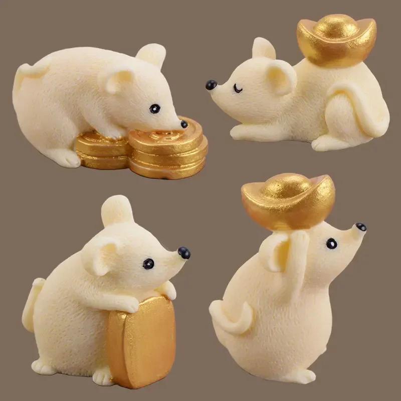 3D Handmade Diy Mouse Shape Silicone Mold Fondant Cake Chocolate Mould for Candle Making Resin Molds for Plaster Wax Mould