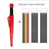 2-in-1 Solid Carpenter Pencils With Sharpener Carpenter 2.8mm Solid Mechanical Pencils Marking Tools Construction/carpenters