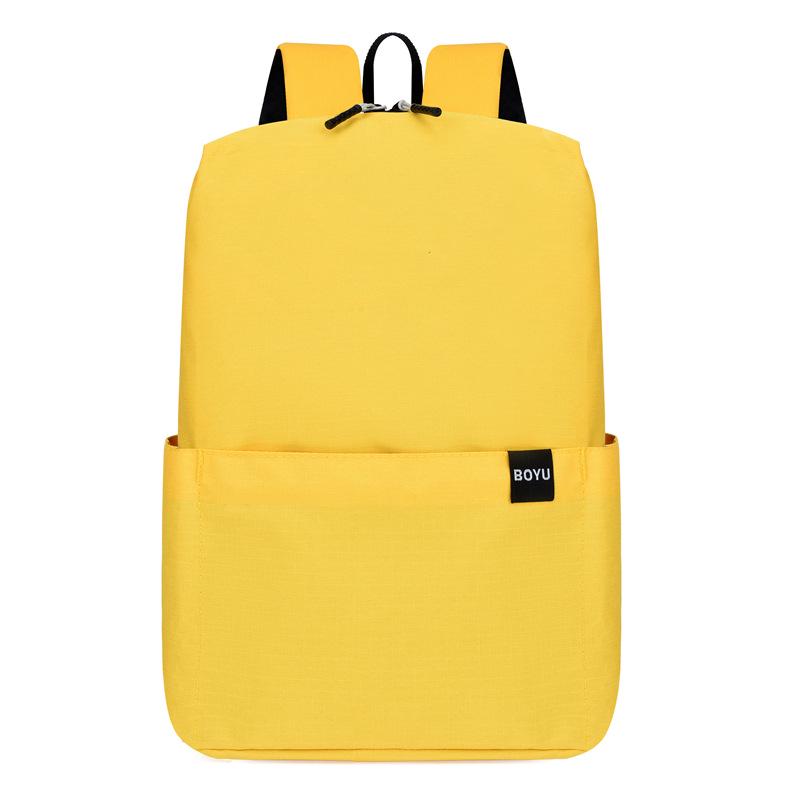 Cross-Border Weiya Lu Multi-Function Colorful Backpack: Student Schoolbag, Business Laptop Bag, Solid Color Casual Backpack.