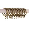 5 Colors Heavy Duty Low Noise Metal Curtain Rings Hanging Hooks For Curtains Rods Roman Circle