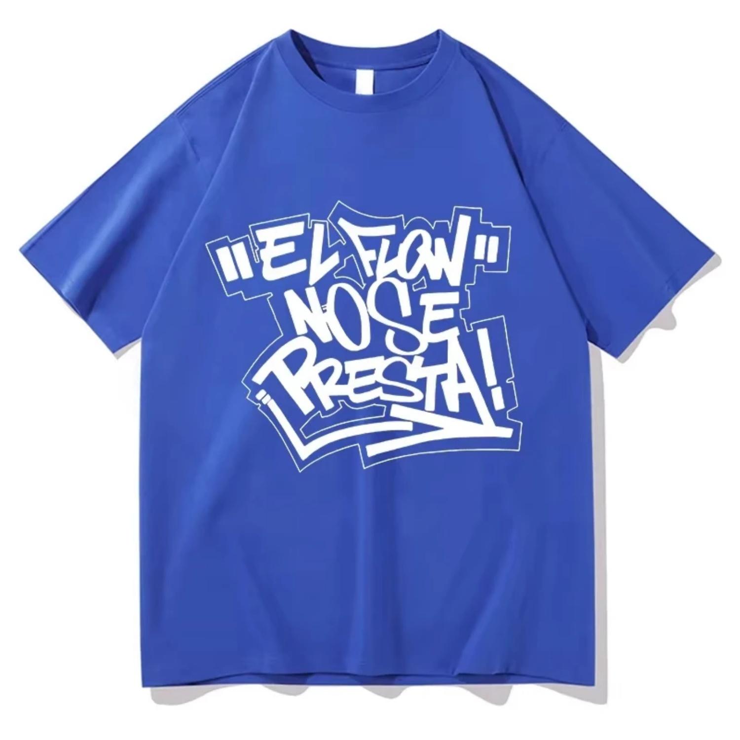 

Nicki Nicole FORTY EL FLOW NO SE PRESTA T-Shirts Men O Neck Pure Cotton T Shirts Anime Game Short Sleeve Tees New Arrival Merch S разноцветный