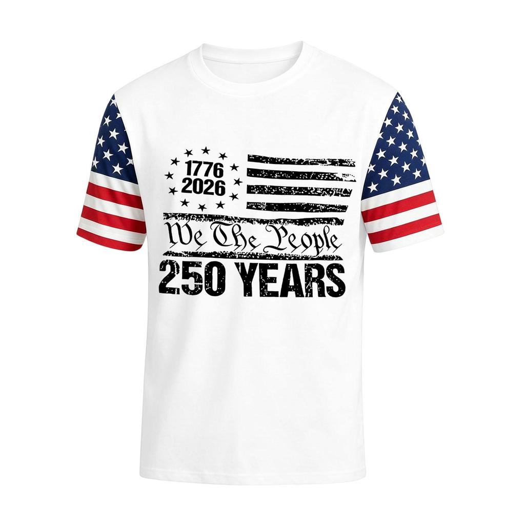 Men's Casual Round Neck Lightweight Breathable Short-Sleeve Top