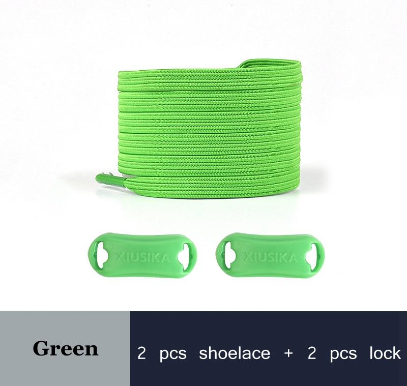 1 Pair No Tie Shoe Laces Elastic Laces for Sneakers Flat Shoelaces Without Ties Shoelace with Lock for Kids Adult Shoestrings