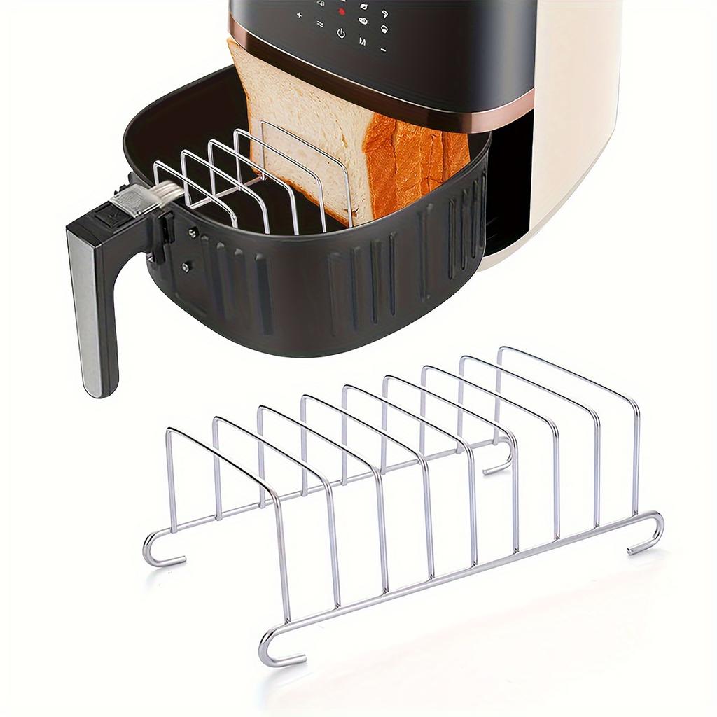 Stainless Steel Fryer Accessories Bread Rack Toaster Stand Baking Grill For Home Kitchen