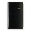 Planner Takahashi Shoten New Diary Alpha 2027 Weekly Left Monthly Horizontal Leather-Look Pen Holder - Black