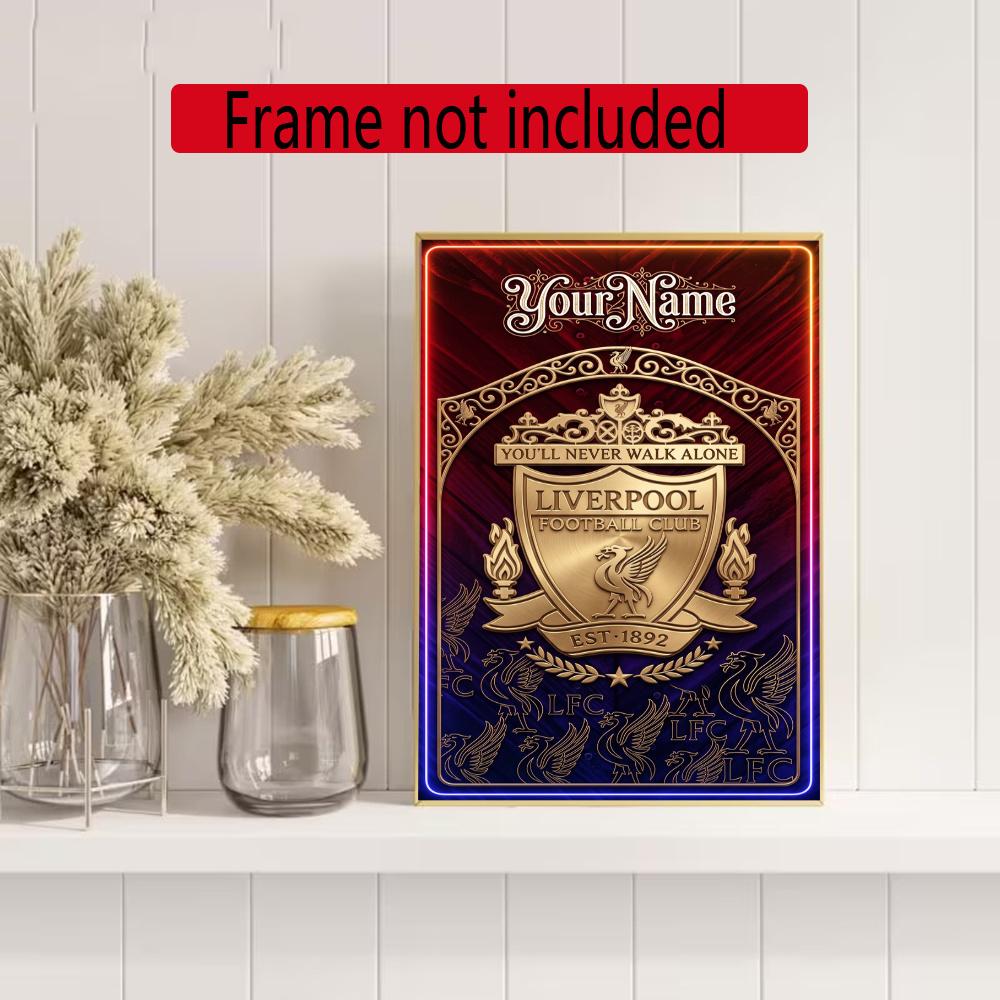 Liverpool Team Personalized Name Round Diamond Painting Kit Diamond Embroidery Painting Rhinestones Mosaic Frameless Handwork Decoration Arts