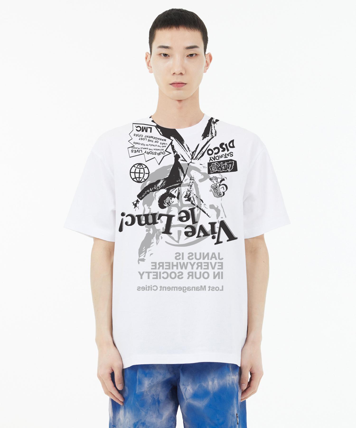 Lmc Vive Le Lmc Aop Tee White White/L