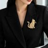 Vintage Cat Brooches For Women Unisex 2-Color Alloy Knitted Pet Animal Party Casual Brooch Pin Fashion Gifts