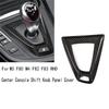 A03Z-Carbon Fiber Car Center Console Shift Knob Panel Cover For BMW M3 F80 M4 F82 F83 RHD