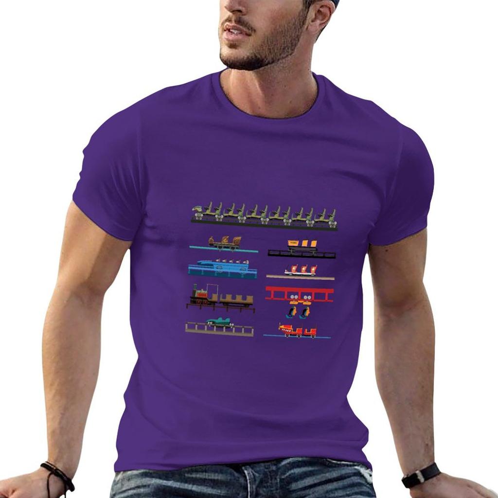 Walibi Belgium Coaster Cars Design T-Shirt graphic tee shirt tees custom t shirt men t shirt