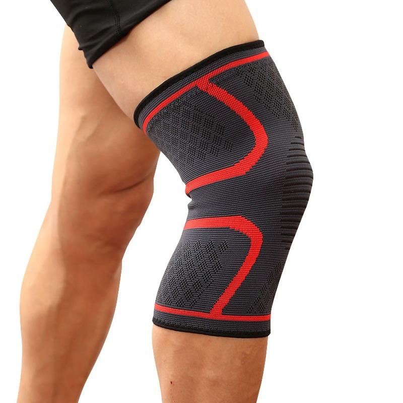 1 Pair Fitness Running Cycling Knee Support Braces Elastic Nylon Sport Compression Knee Pad Sleeve for Basketball Volleyball