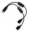 Usb Male To Dual Female Extension Cable With Independent Switch One To Two Usb Power Cord For Led Light Fan Device Power Supply