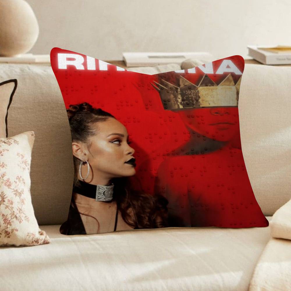 

Famous Singer Rihanna Pop Music Personalized Pillow Cover Kids Bedroom Wild Party Decor Pillowcase kid Birthday shower Gift 30x30 cm