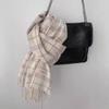 Scarf Women's winter high-end plaid shawl New autumn versatile fashion scarf Double-sided thickened trendy dual-use