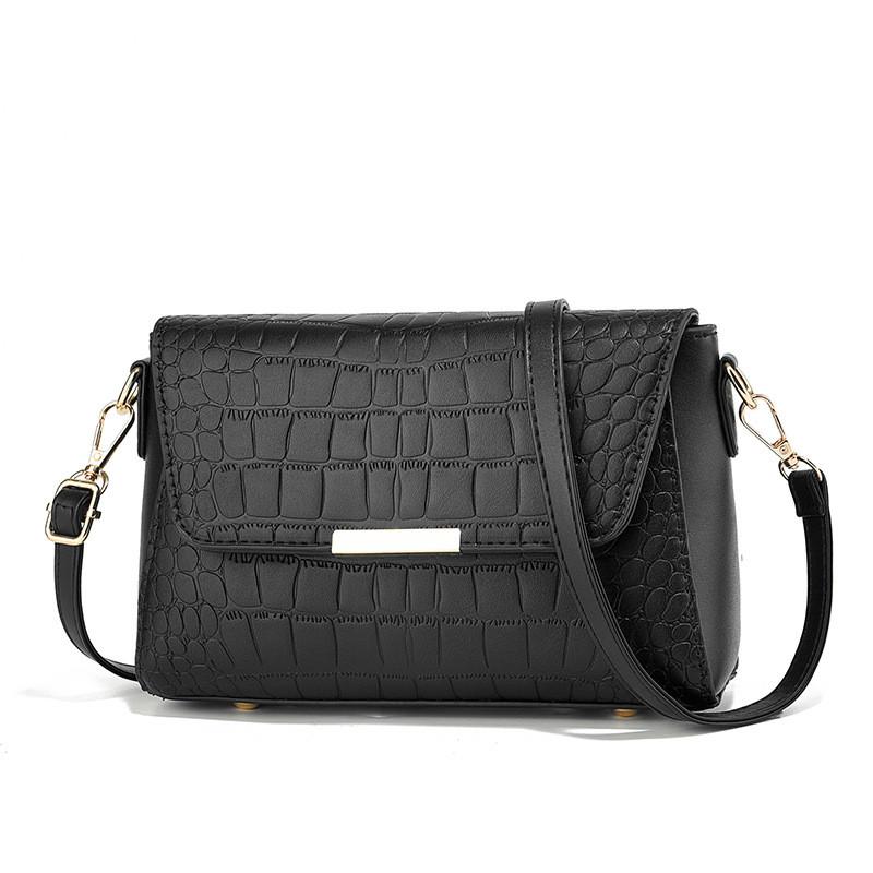 

Stylish Small Crossbody Bag For Moms Featuring Soft Pu Material In Black And Cream Colors чёрный