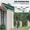 Ladder Pull Down System Kit Attic Door Telescopic Pull Down Pole Heavy Duty Stairs Puller Pole Replacement ForAwning Garage