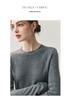 Yangzi Women's Slim Fit Round Neck Knit Sweater for Autumn/Winter Yoga & Sport