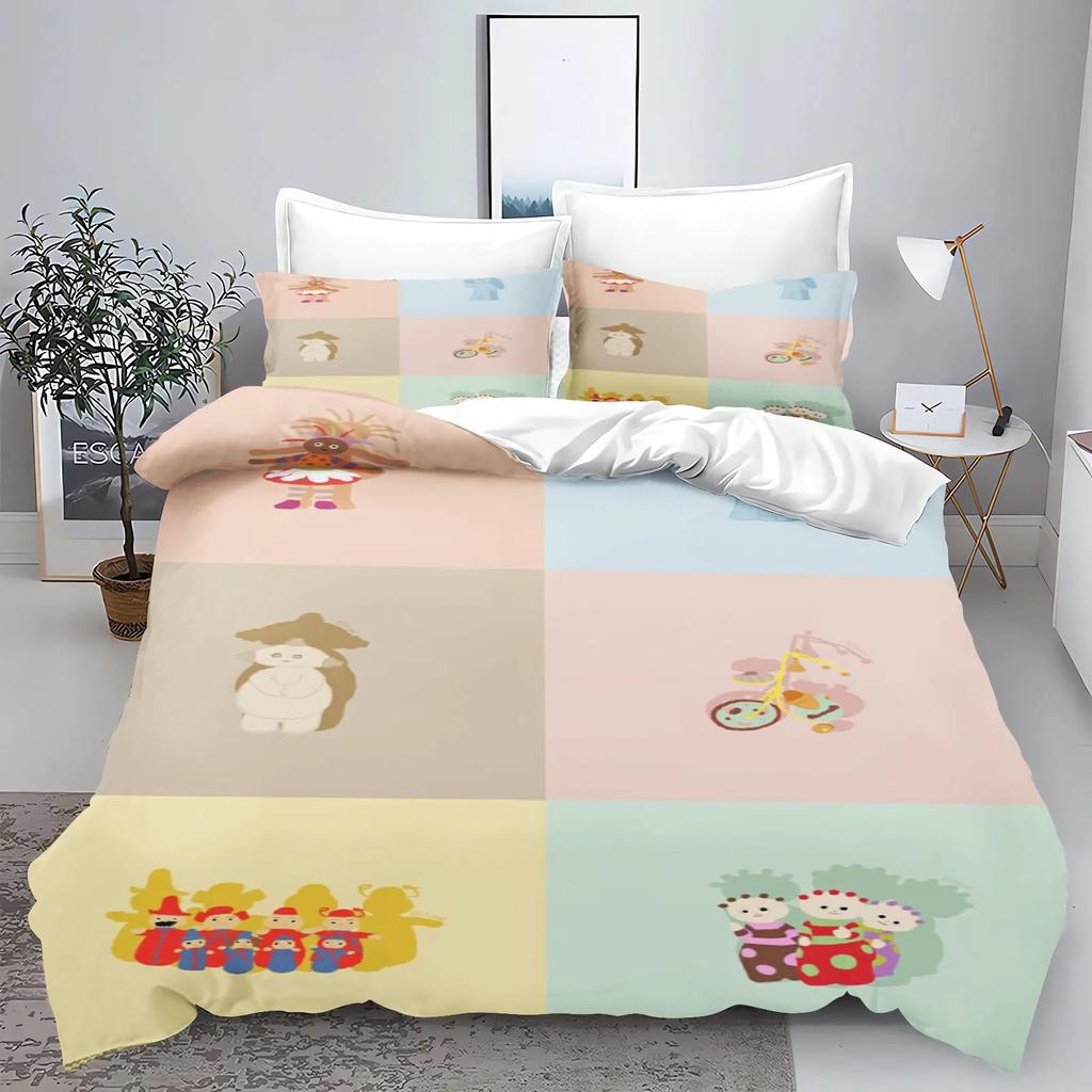 Garten Baby Bedrucktes Bettwäscheset Bettbezug Queen Baumwolle Niedlich Bedruckt Cartoon Steppdeckenbezug 100% Polyester Anime