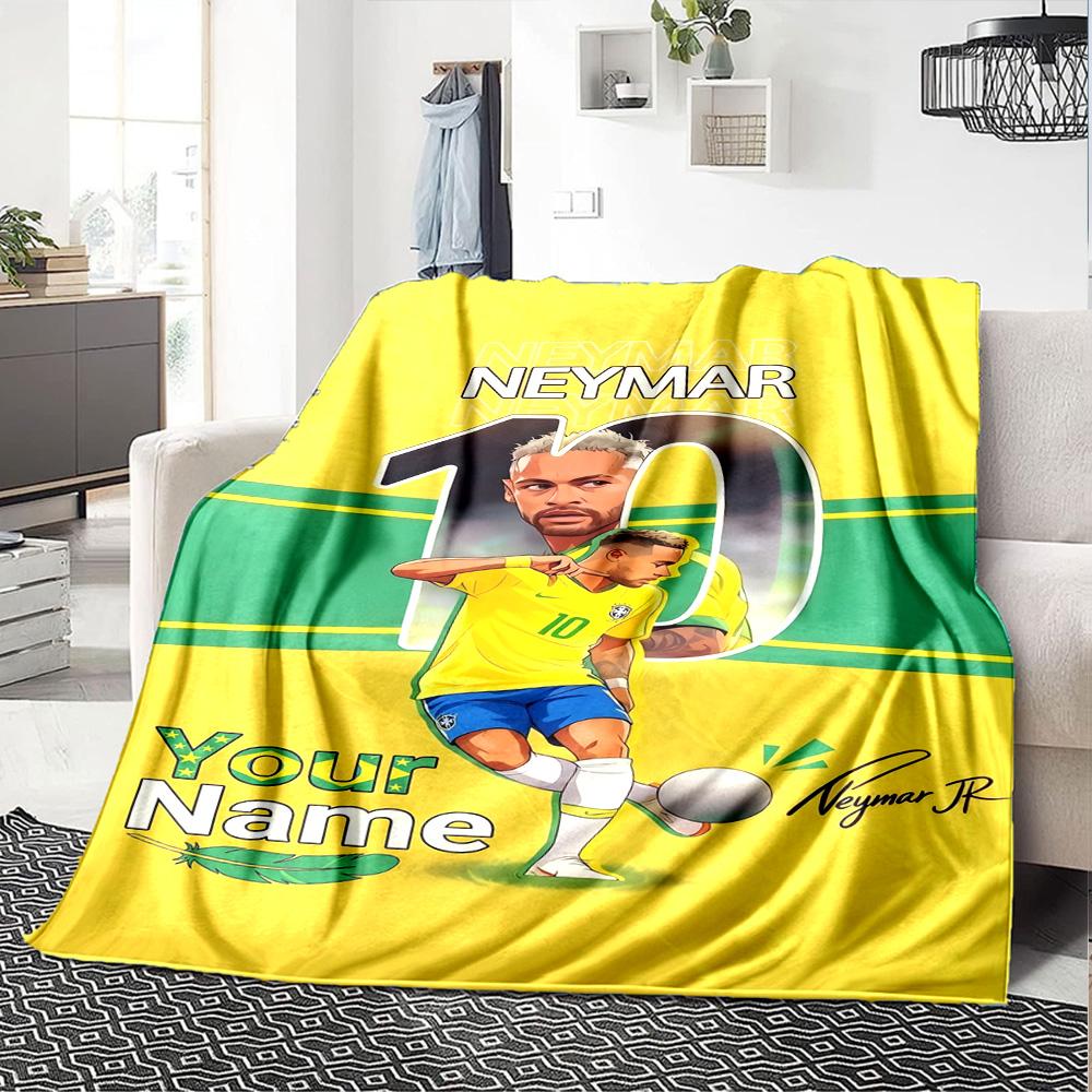 Neymar S Golden Moment Blanket Ultrasoft Suitable For Bedding Seaside Livingroom For All Occasions Modern Style Perfect Gift For Relatives And Friends