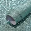 40x100cm Shimmer Fine Glitter Faux Leather Sheets Solid Color Synthetic Leather Fabric Roll for Earrings Hair Bows Pouches Bags