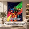 Miraculous Ladybug Tapestry, Personalized Custom Text, Wall Hanging Tapestry For Living Room Home Wall Decor