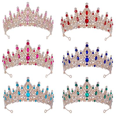 New Wedding Crown Headdress Bride Elegant Luxury Rhinestone Wedding Dinner Wedding Style Crown