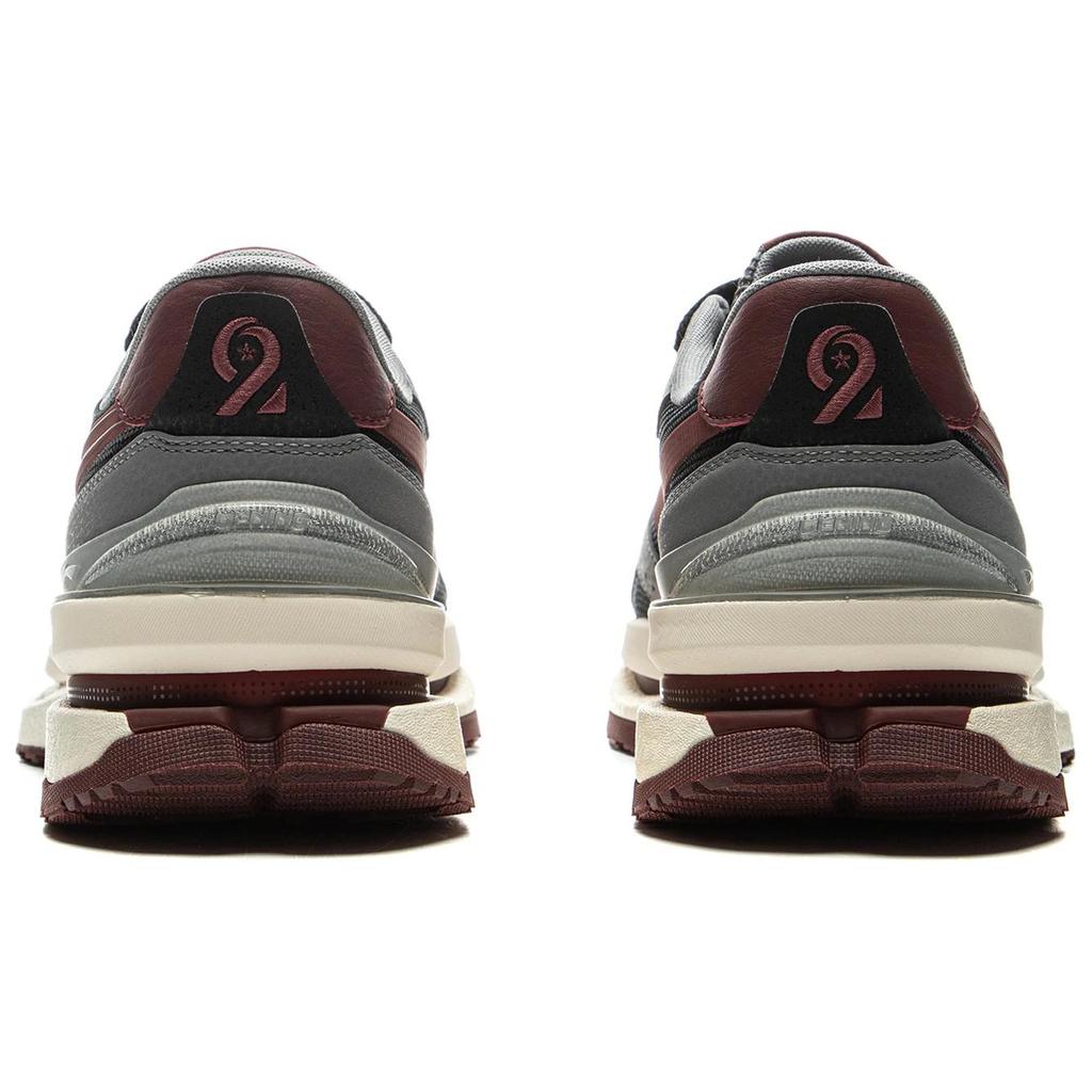 New LiNing Sports Life Collection Anti Slip And Wear Resistant Rebound Low Top Casual Shoes Unisex Gray Black Red AGCU519-3