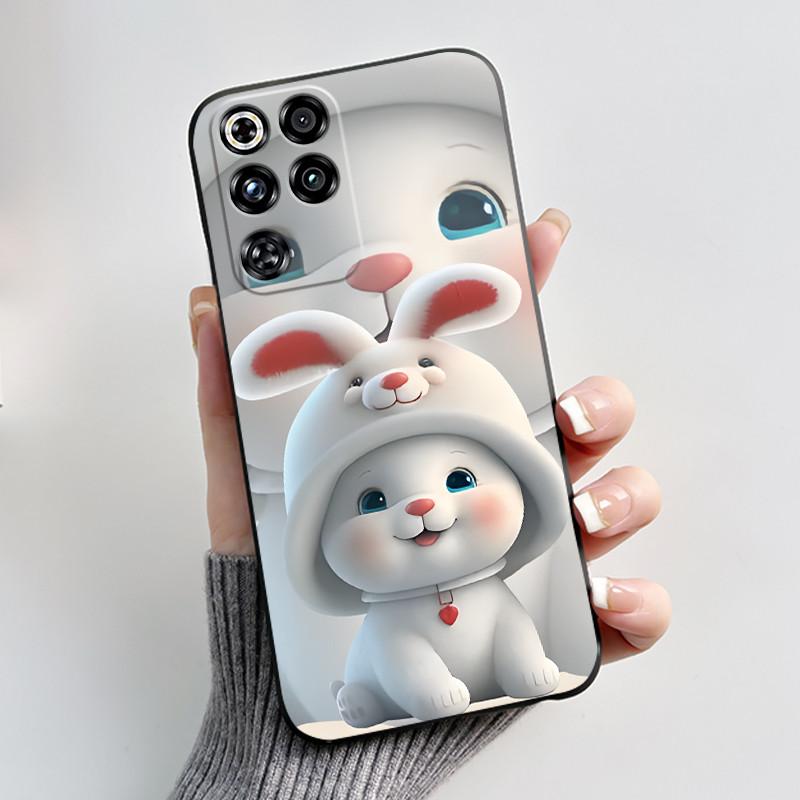 Für ZTE Nubia Red Magic 11 Pro Hülle Niedliches Liebeshase Lustig Schwarz Matt Weiche Silikonhülle Für RedMagic 11 Pro + Plus Handyhülle