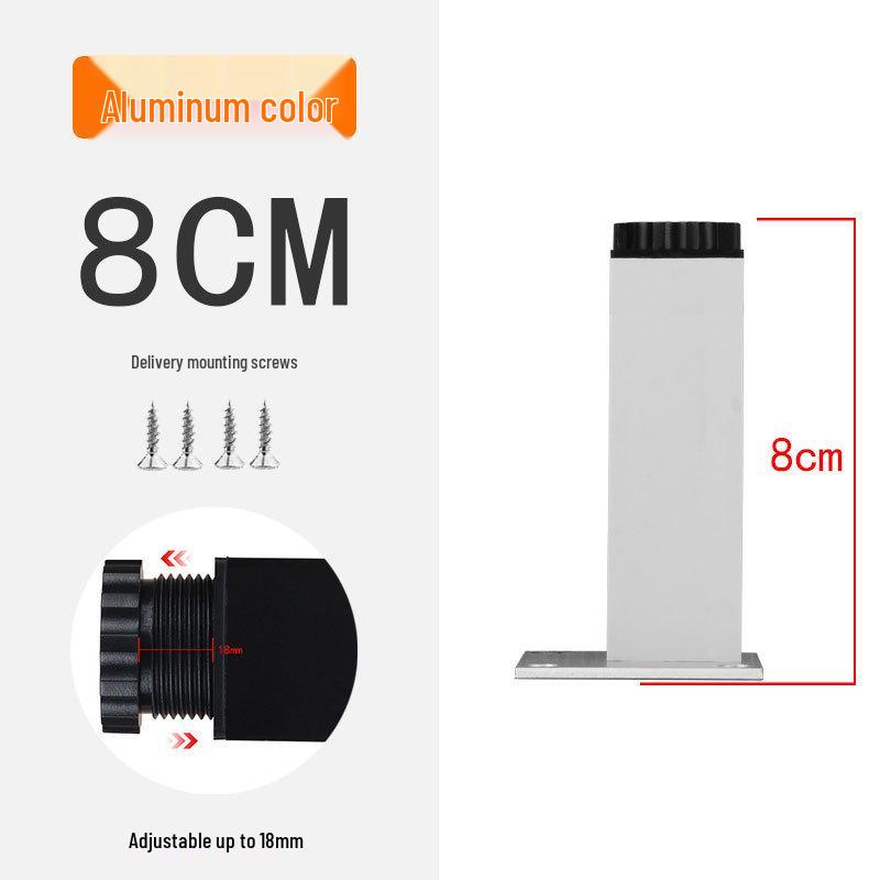 Adjustable Aluminum Alloy Cabinet Legs for Bathroom or TV Cabinets