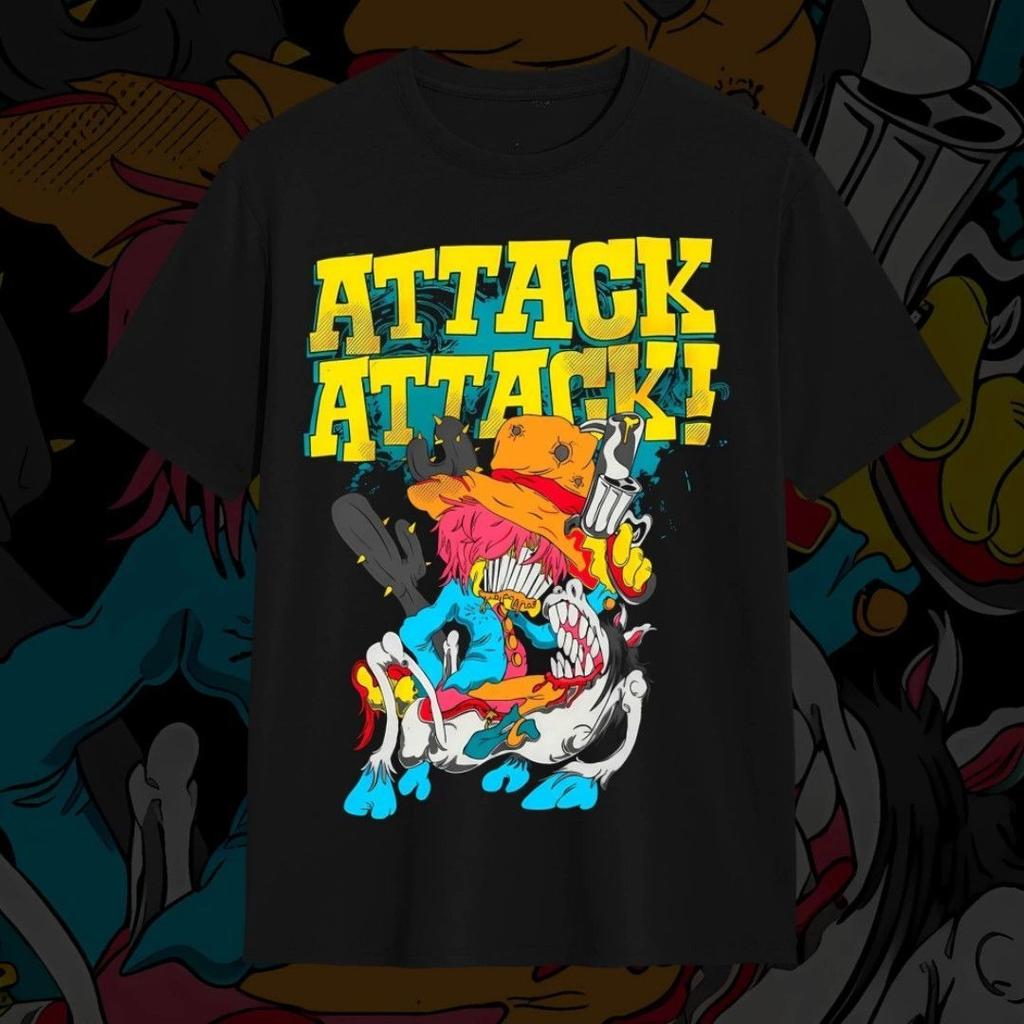 Metalcore/Electrocore Band's Print Crab Pattern Short-sleeved T-shirt From Ohio